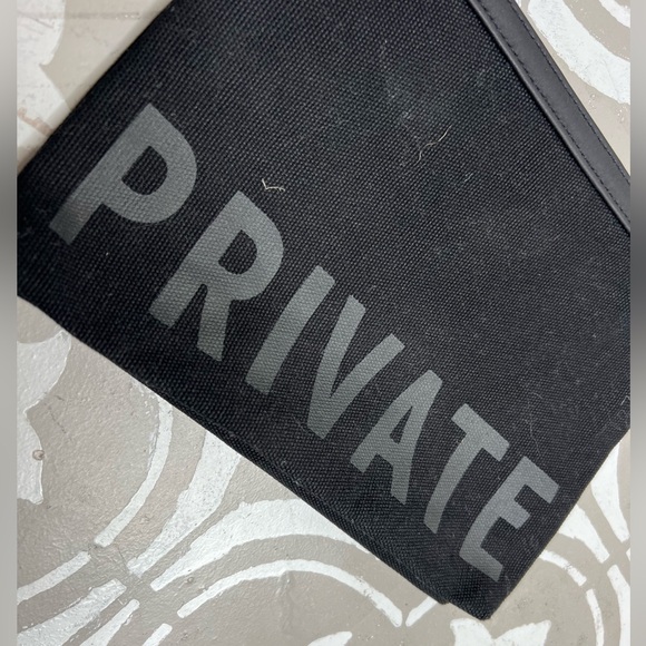NWT “ Private “ Canvas Pouch - Picture 4 of 5